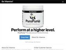 Tablet Screenshot of dovitamins.com